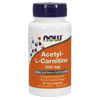 NOW Acetyl-L Carnitine 500mg 50Caps