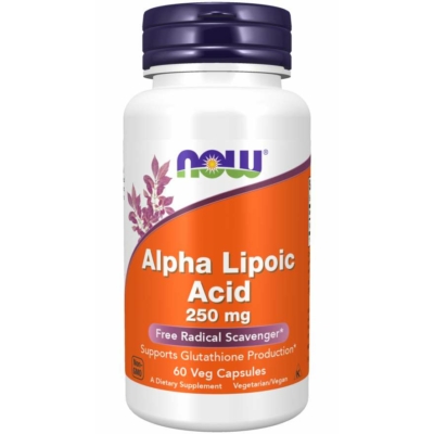 Now Alpha Lipoic Acid 250 mg 60 Veg Capsules
