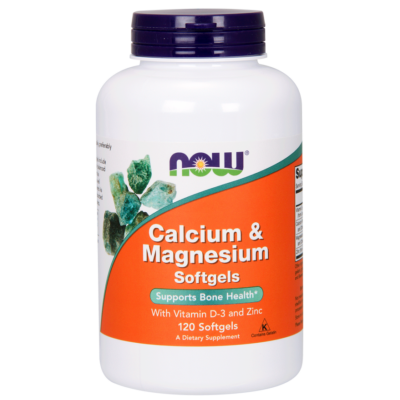 NOW Calcium-Magnesium 1000/500mg 120 softgel