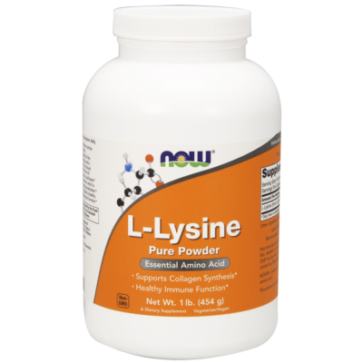 NOW L-Lysine 100% Por 454g