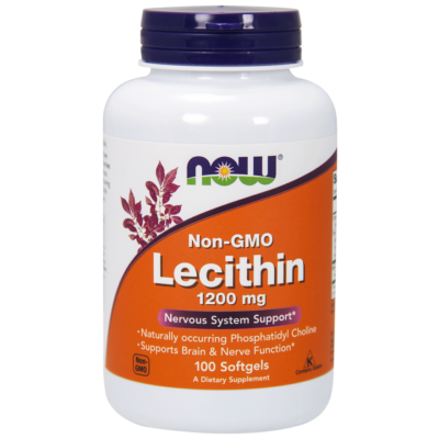 Now Lecithin 1200 mg 100 Softgels